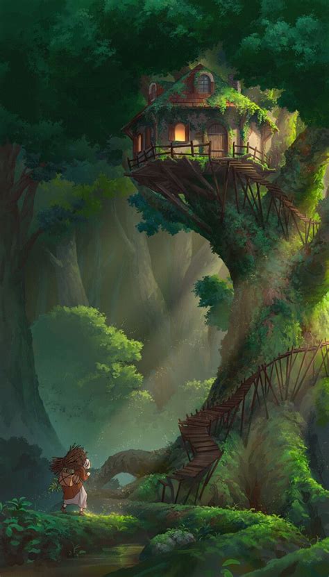 Experience the thrill of staying in a waterfront treehouse in a magical forest